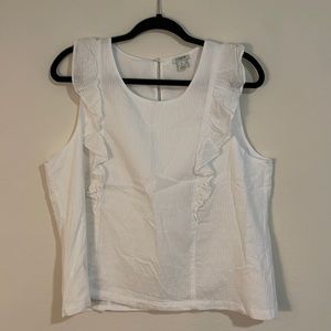 J. Crew white blouse, size 16